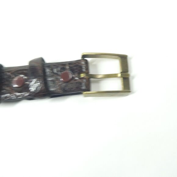 Bechelli Belt Genuine Alligator Steerhide Lined 32 1\